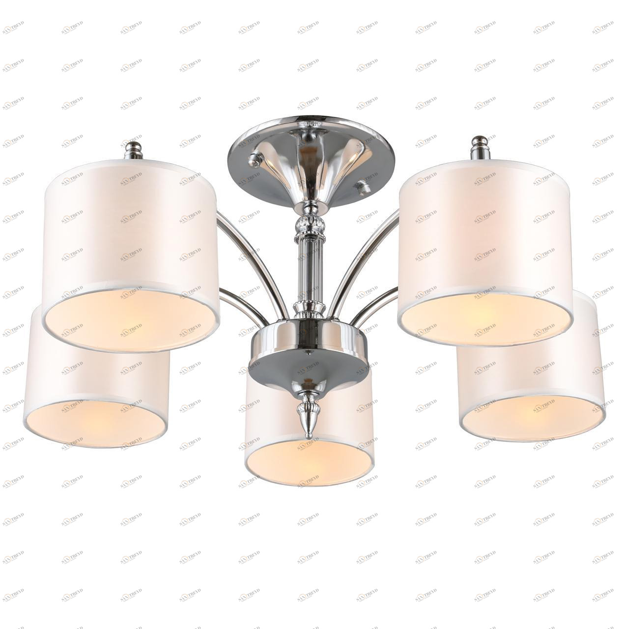 Потолочная люстра Omnilux Alghero OML-64707-05 OMNILUX ALGHERO 328304 Белый;хром 