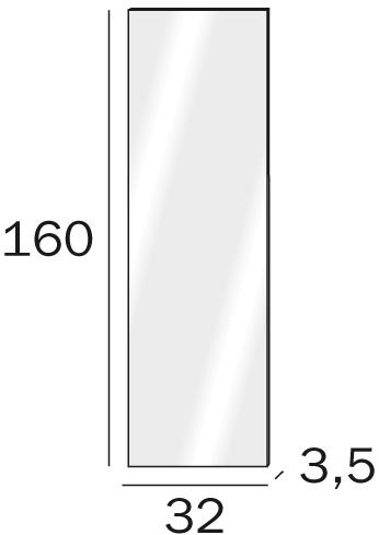 INDA® Прямоугольное настенное зеркало для ванной  S301760  - Вид №1