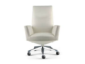 Офисное кресло с кожаным откидывающимся креслом с 5 спицами