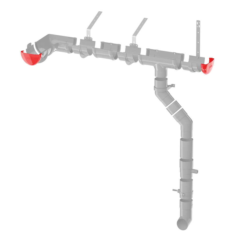 Заглушка желоба универсальная цвет зелёный ТЕХНОНИКОЛЬ STLM-2112890 - Вид №2