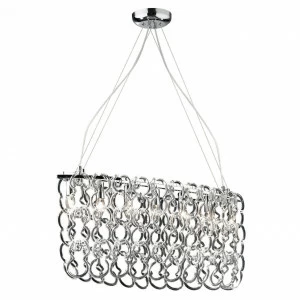 Люстра дизайнерская Loud хром Niagara SP7 IDEAL LUX ДИЗАЙНЕРСКИЕ, NIAGARA 057391 Хром