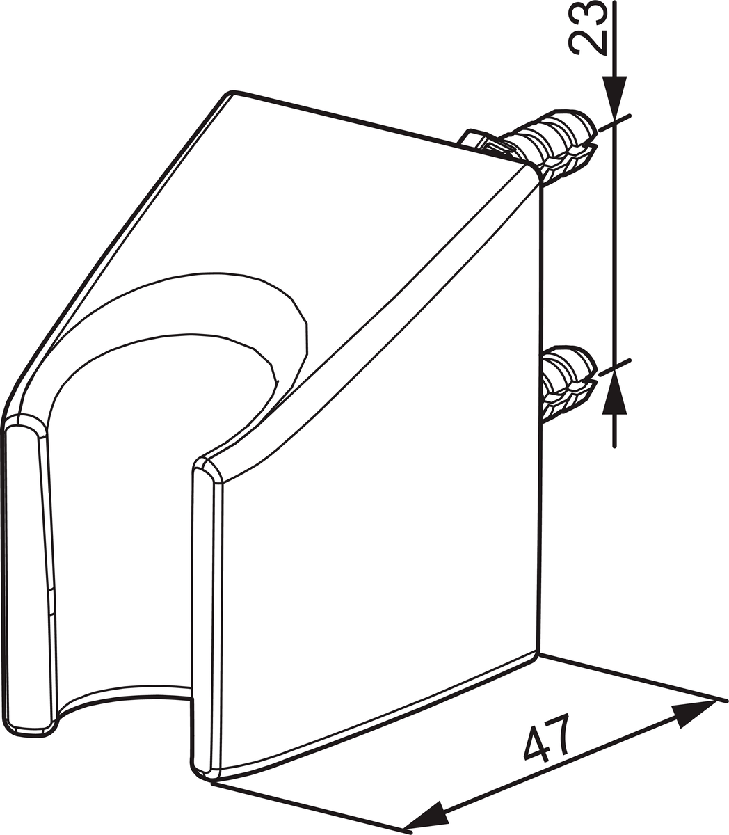 Oras 251050 Держатель ручного душа, Apollo 251050  Хром  - Вид №3