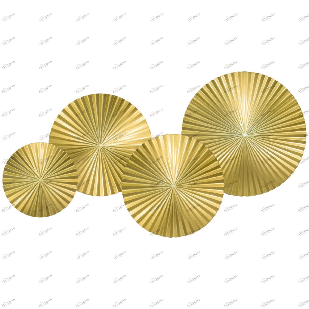 Панно декоративное настенное из дерева 120х70 см золотое Gold-4 EVENHOME  00-3878807 Золото 