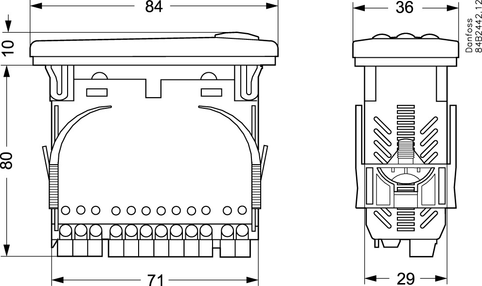 Danfoss EKC 202x EKC 202B Контр-р исп.и ур. 084B8691  - Вид №94