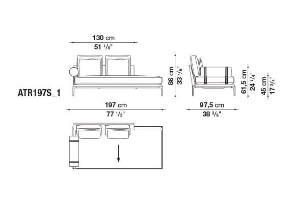 Кожаный диван B&B Italia Атолл ARCH-00112726 - Вид №85