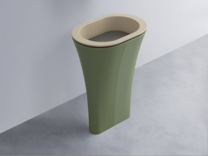 AMLA65-AV+AMPILO-FN+AMCOLO-AG Раковина Amedeo Ovale отдельностоящая cielo Enjoy + Amedeo