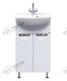 Тумба Лаванда-60 прямая белая с раков. мебельн.Балтика-60 см MISTY 231252