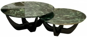 Malabar Круглый мраморный журнальный столик для гостиной