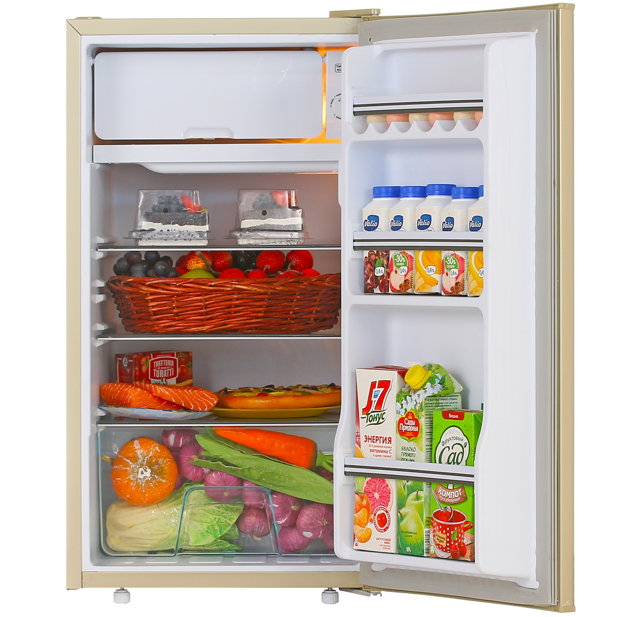 8166324 Холодильник компактный   Tesler RC-95 бежевый STDN-0019969 - Вид №5