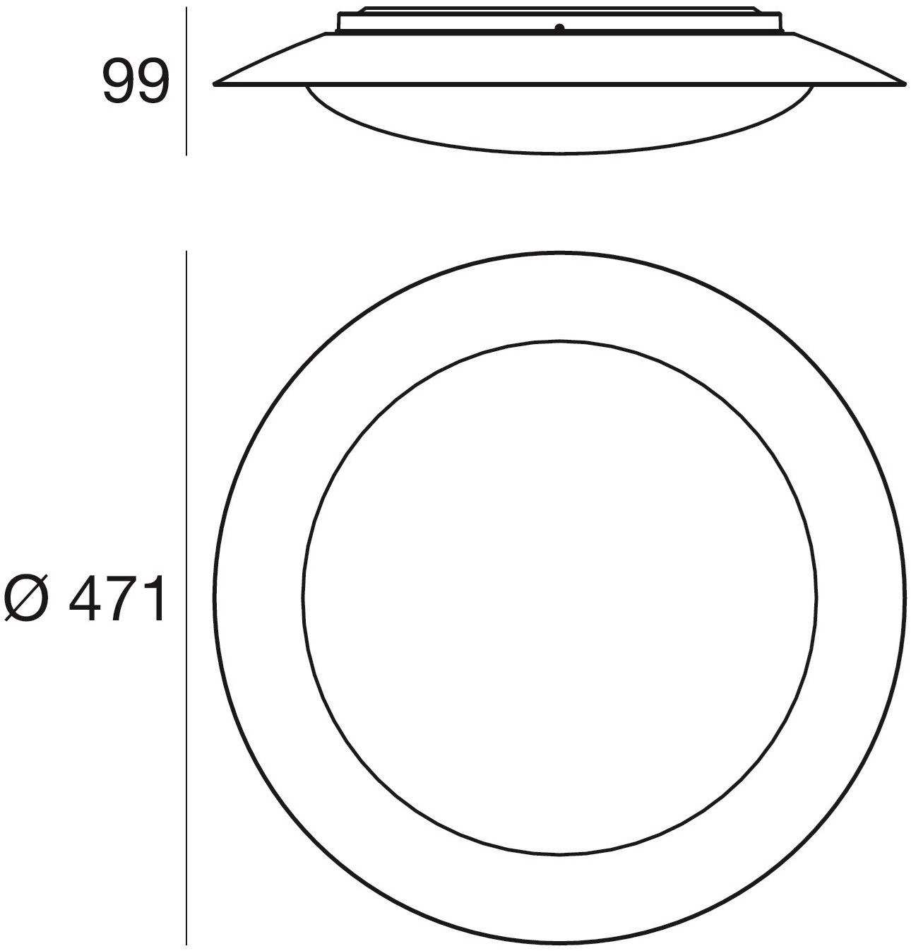 Linea Light Group Светодиодный потолочный светильник из железа и стекла sun-id-1375880 - Вид №4