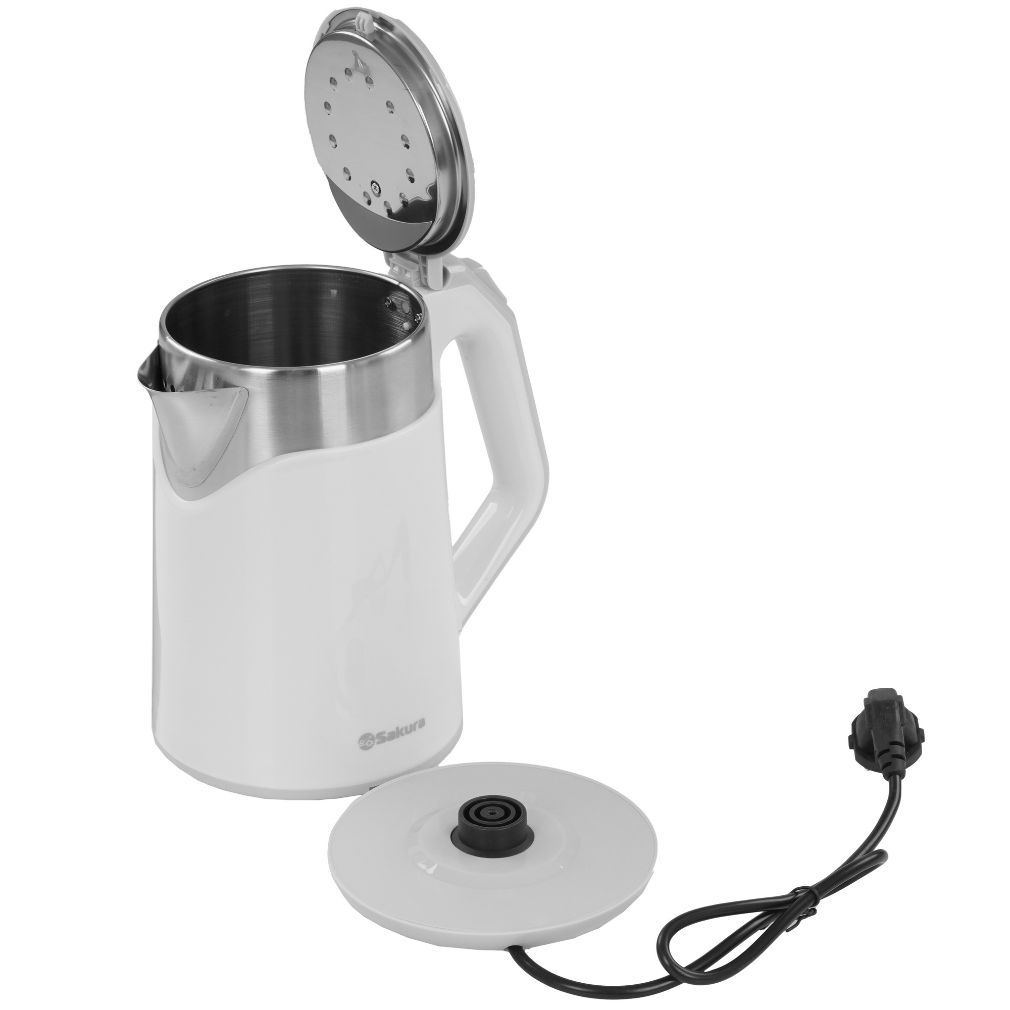 9248645 Электрочайник Sakura SA-2172W белый STDN-0124009 - Вид №4