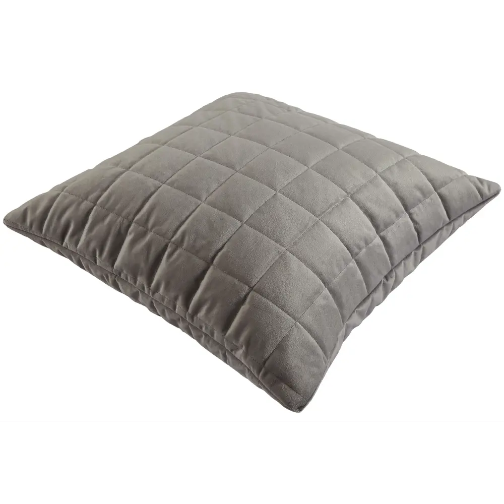 Декоративная подушка Inspire Etna 50×50 см в серо-коричневом вельвете 89334845 STLM-1339772 - Вид №1