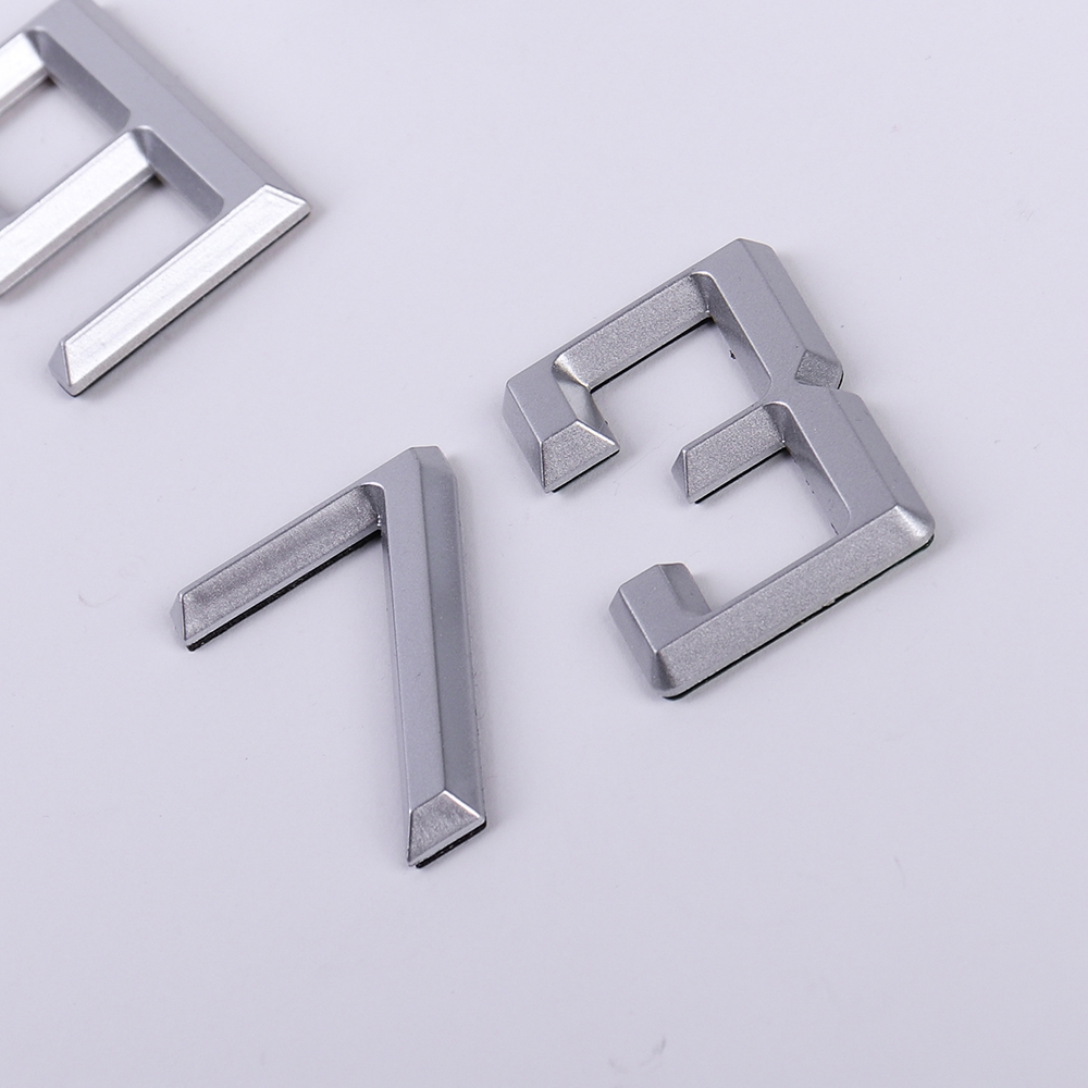 Дверной номер  «3», 37х5х60 мм, серебро LJPS0063 Public Steel Россия  - Вид №4