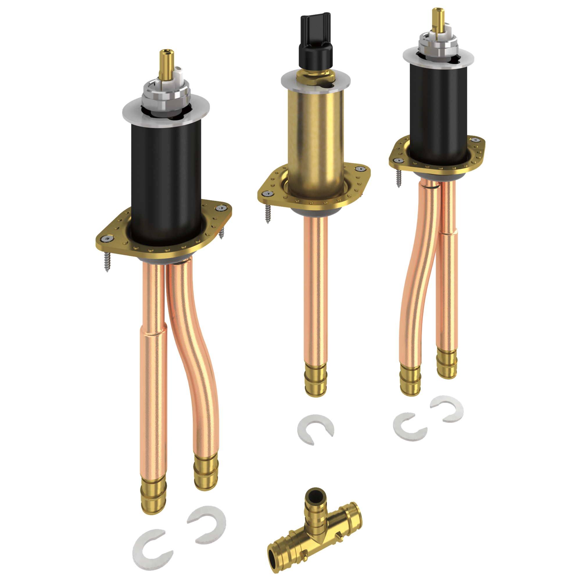 Гибкое крепление с двумя ручками - холодное расширение PEX Delta Faucet Classic R2707-MF