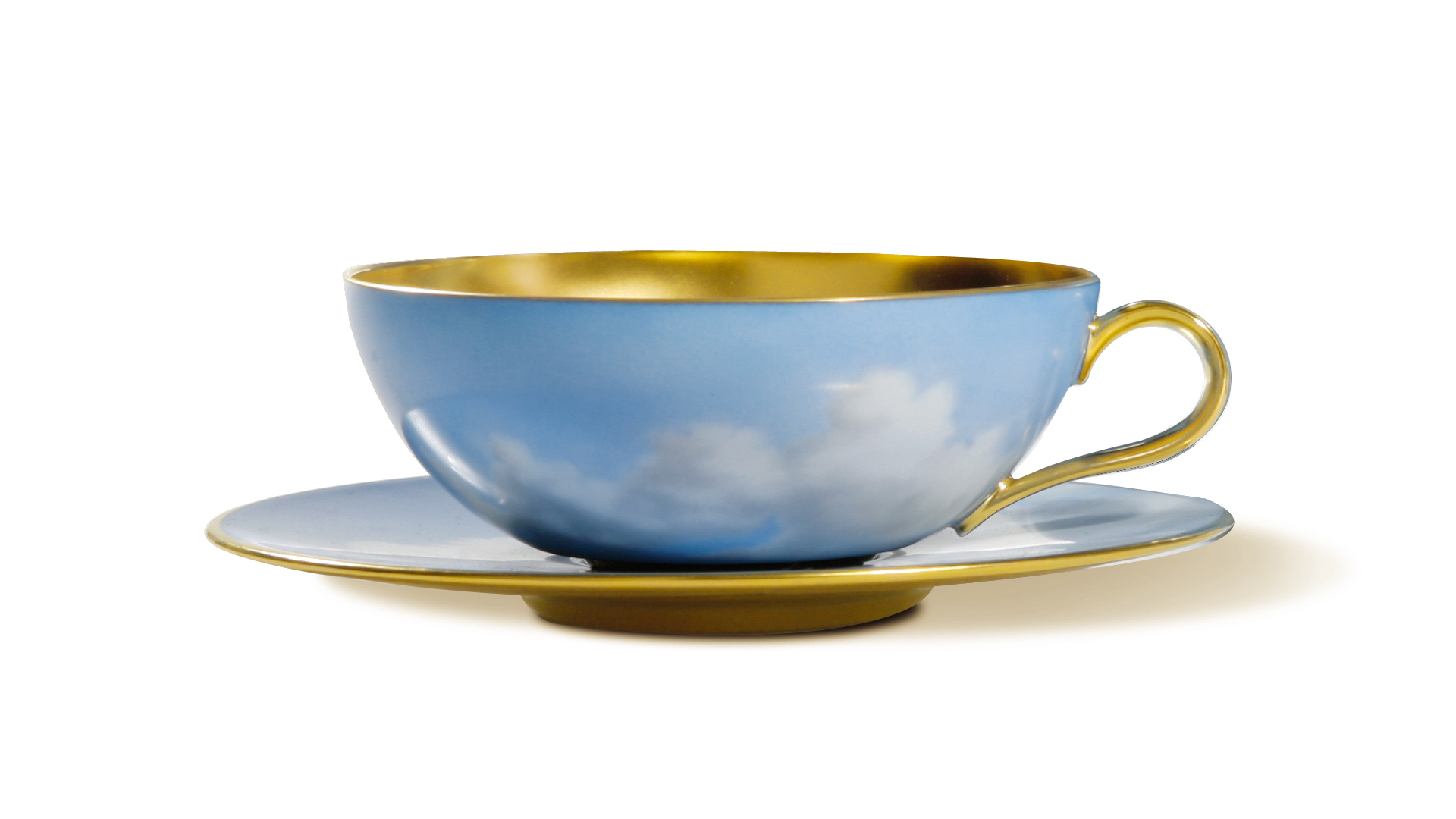 86869 Sieger by Furstenberg Сервиз чайный 2/12 "Голубое небо" п/к (со столом) Фарфор  - Вид №6