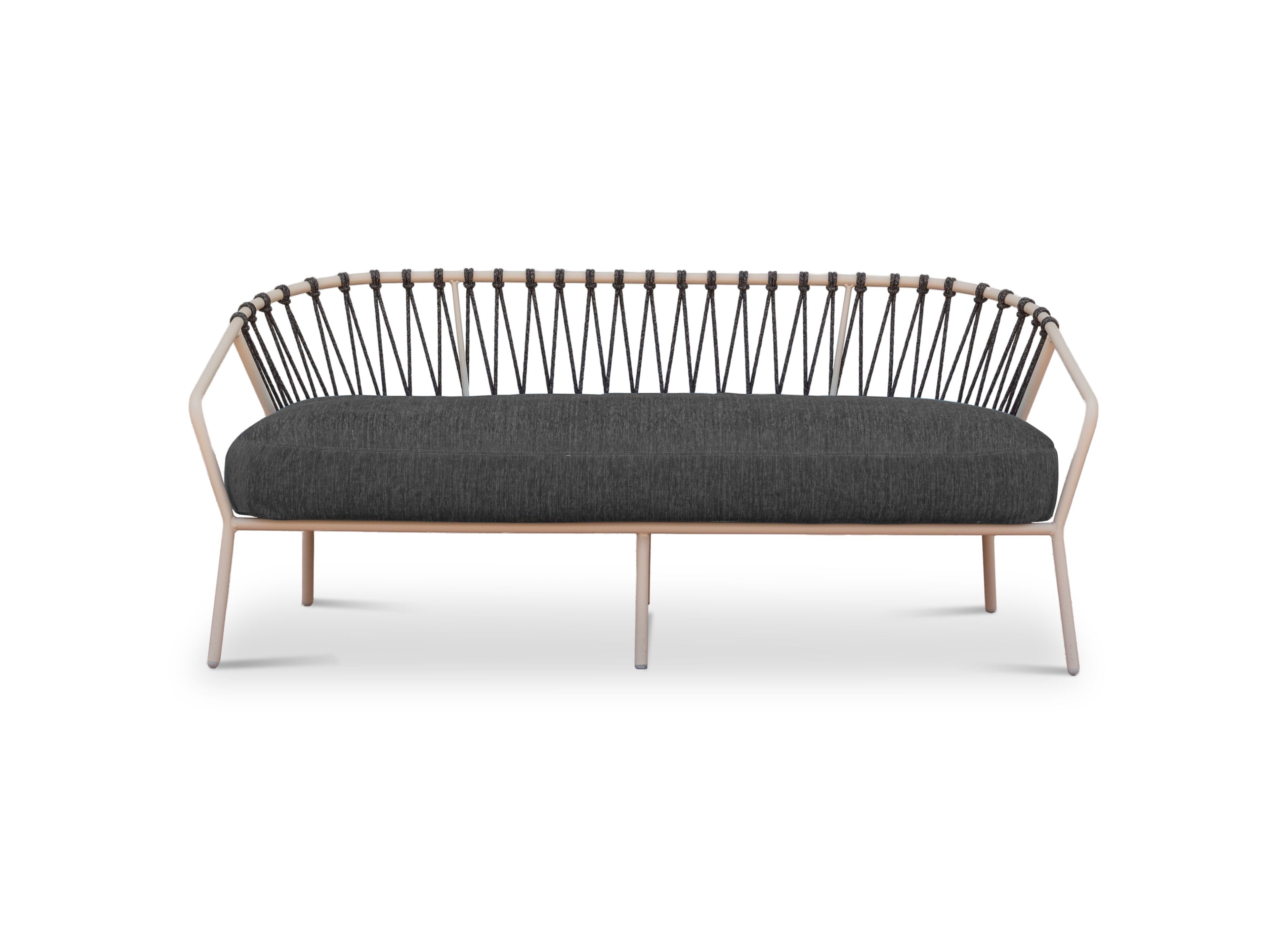 2-местный садовый диван из нержавеющей стали MUSOLA Baga ARCH-00103270