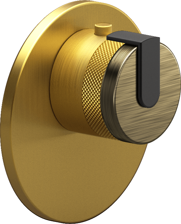 E-8027-R1VBB-L1MBK-BAU-T Термостатический переключатель 3/4-Внешняя часть GRAFF MOD+