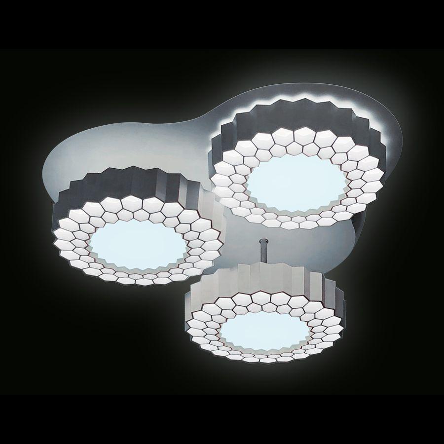 Потолочная светодиодная люстра Ambrella light Orbital High-Tech FH12/3 WH 96W D500 AMBRELLA LIGHT ORBITAL HIGH-TECH 220102 Белый  - Вид №2