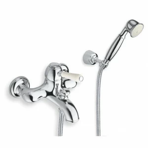 CRIAE101 Внешний смеситель для ванны с гибким шлангом и регулируемым ручным душем с защитой от накипи Cristina Rubinetterie