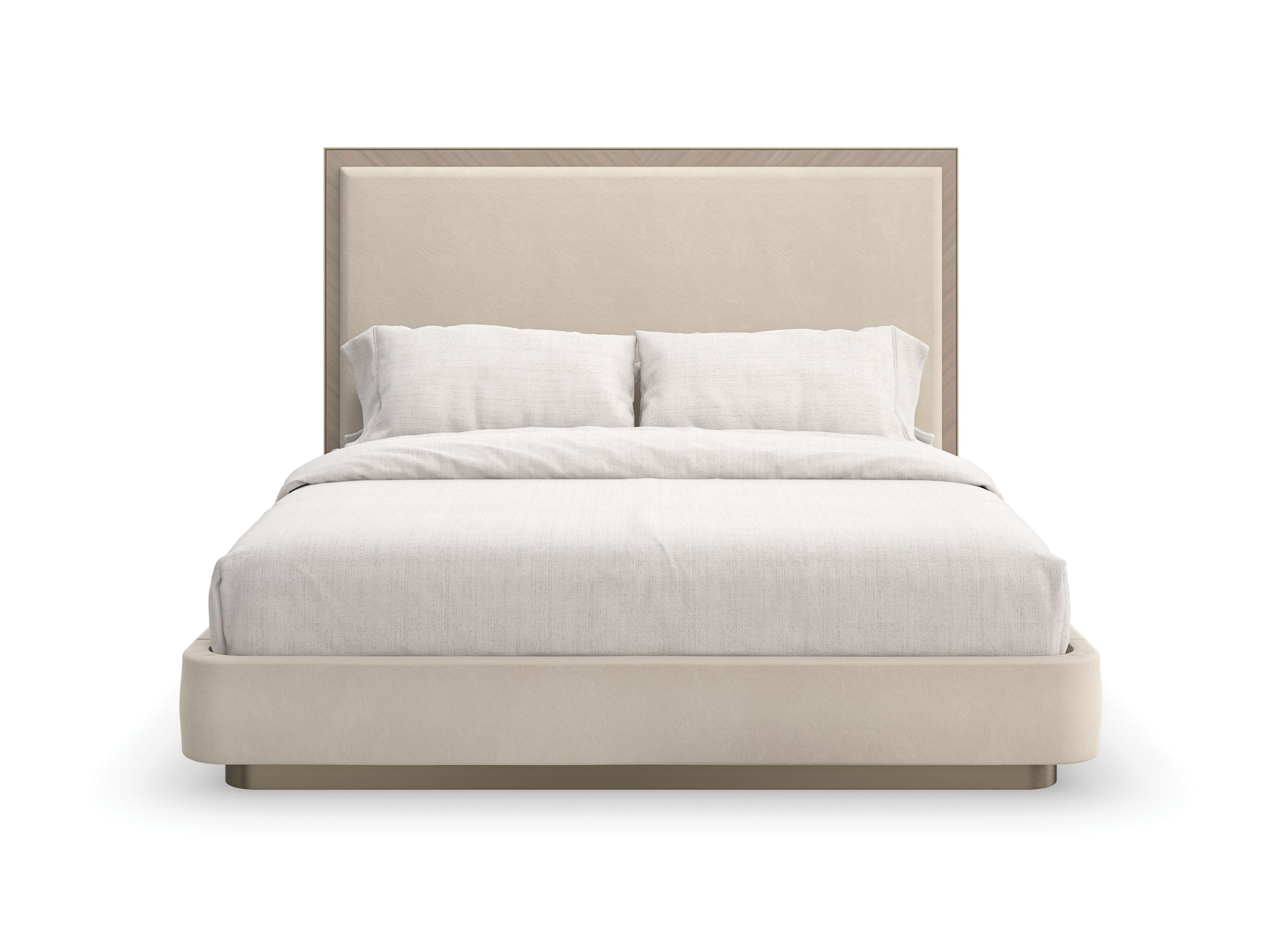 Двуспальная кровать из ткани с высоким изголовьем Caracole ANTHOLOGY ARCH-00143349