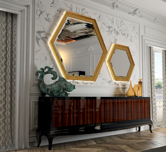 107607 Зеркало Beol 140 x 121 см La Ebanisteria Identity&Intensity 