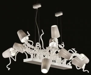 MULTIFORME Подвесной светильник из дутого стекла ручной работы Folie