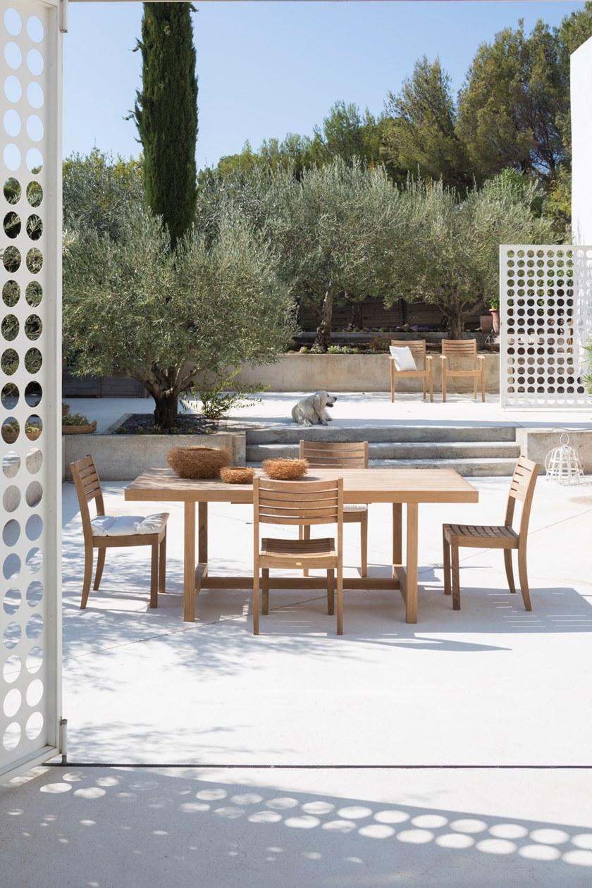 Unopiù Раздвижной прямоугольный стол из тика Chelsea Witare - Вид №1