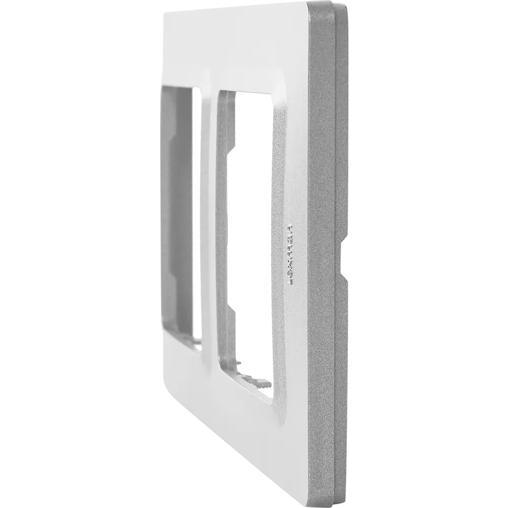 LEXMAN LILIAN: Декоративная рамка для розеток 2 поста, цвет Алюминий 86761630 STLM-0071363 - Вид №2
