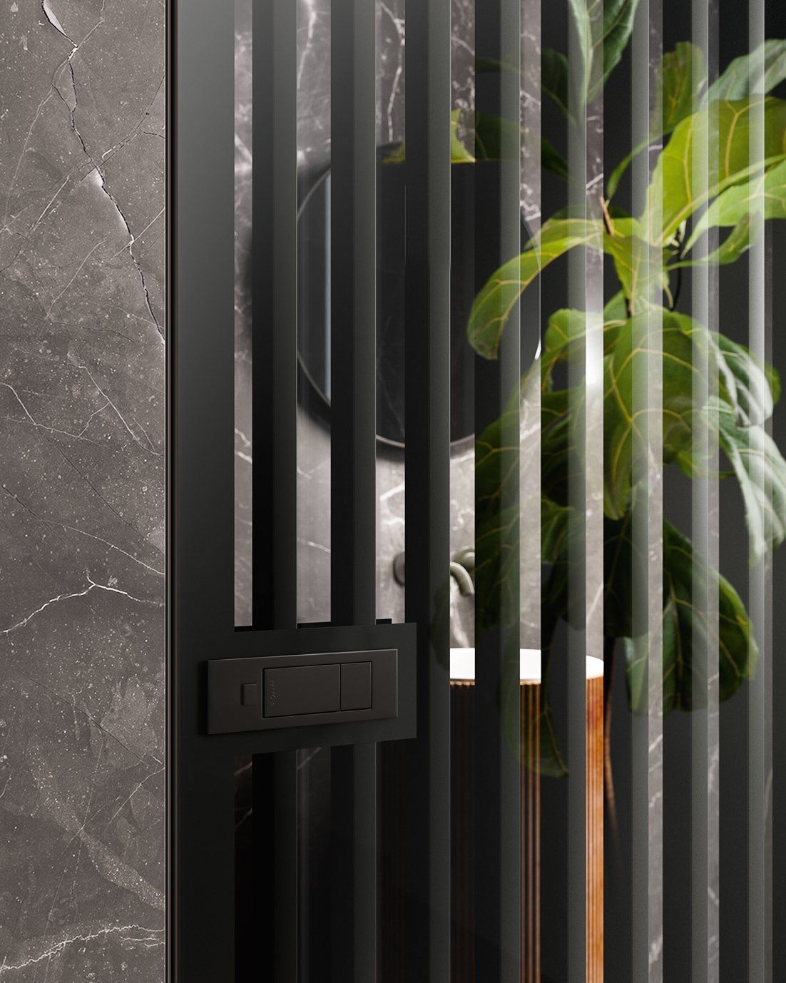 Стеклянная распашная дверь GAROFOLI Bisystem ARCH-00060514 - Вид №14