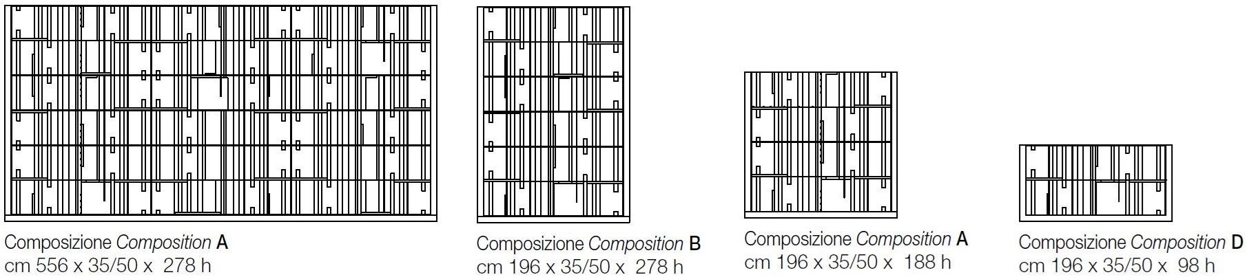 Cantori Отдельностоящий модульный книжный шкаф из алюминия и дерева sun-id-1467415 - Вид №7