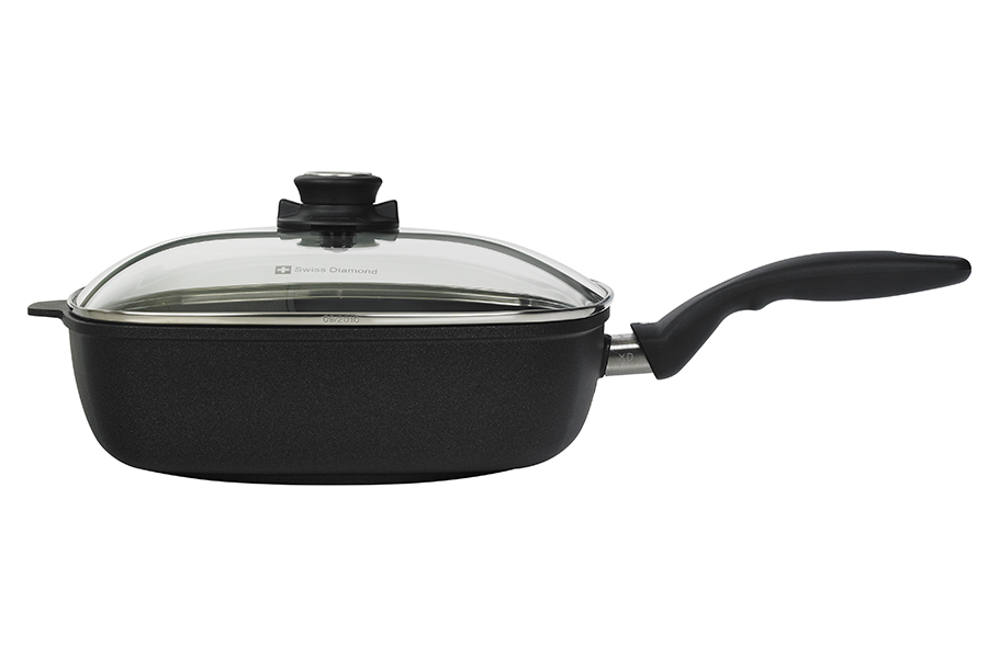 Сотейник Swiss Diamond со стеклянной крышкой, квадратный, 28х28 см XD66283C - Вид №3