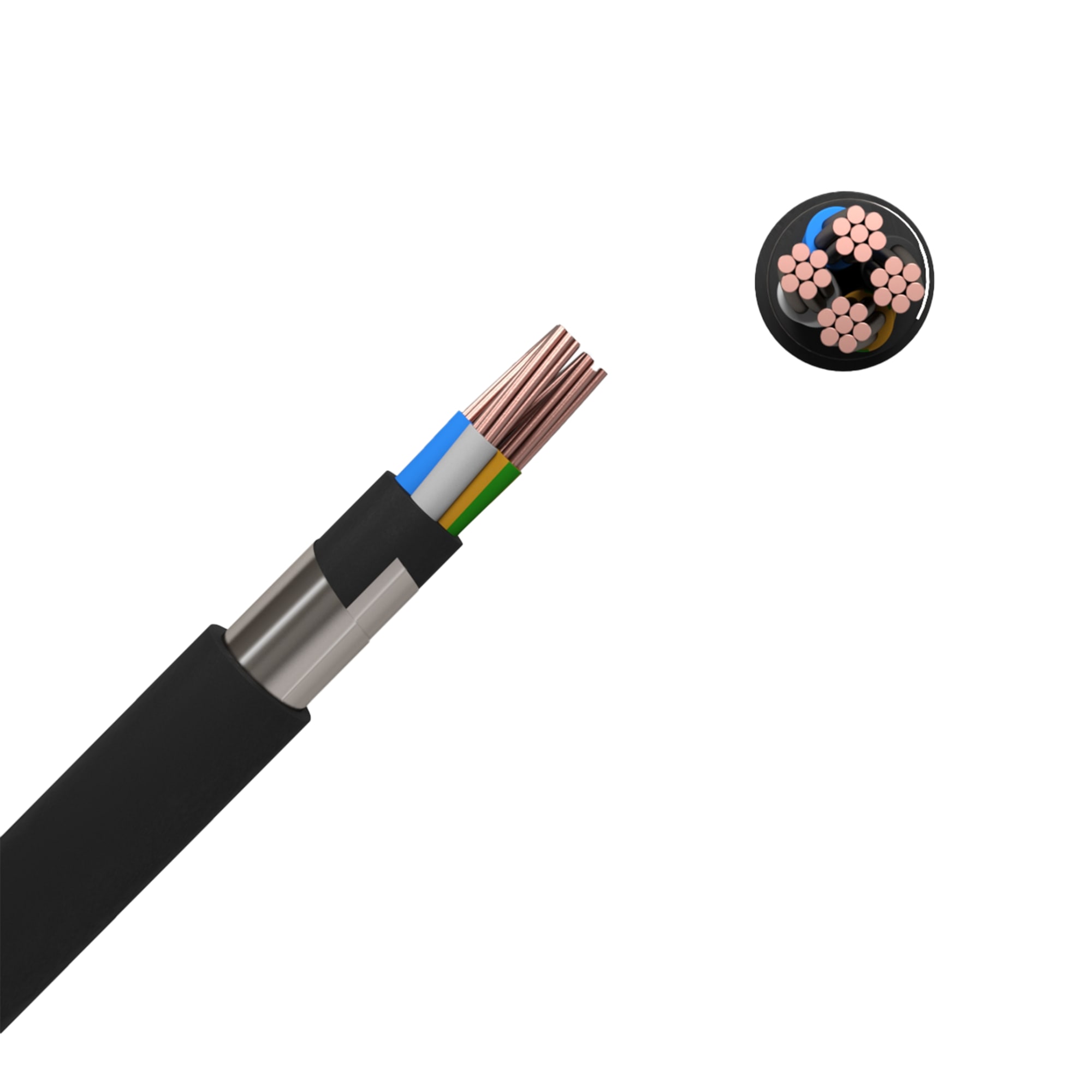 82771170 Кабель Партнер-Электро ВБШв 4х10, на отрез, ГОСТ Santreyd  - Вид №1