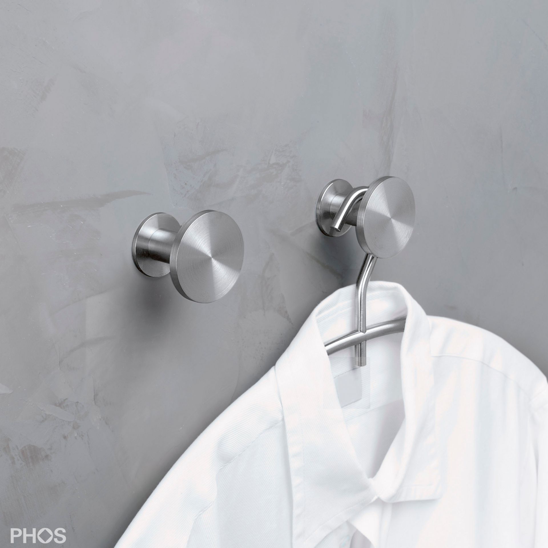 HA3-R40S55 Крючок настенный, ø20 мм, длина 4,9 см PHOS  - Вид №1