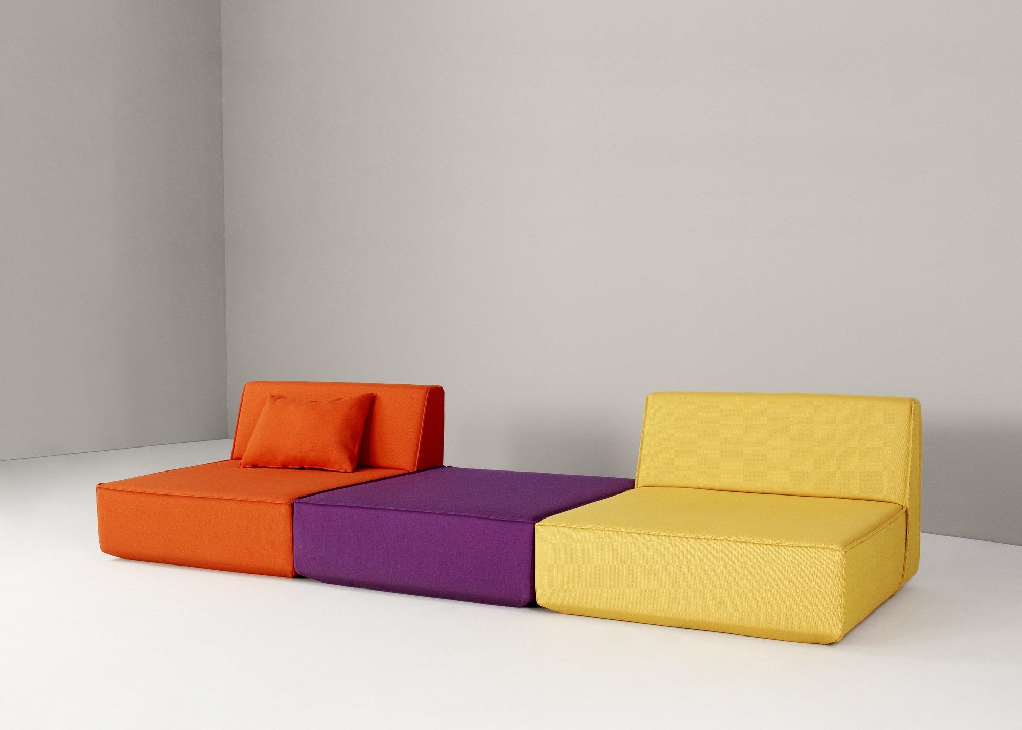 Модульный квадратный пуф из ткани Cubit by Mymito ARCH-00073733 - Вид №25