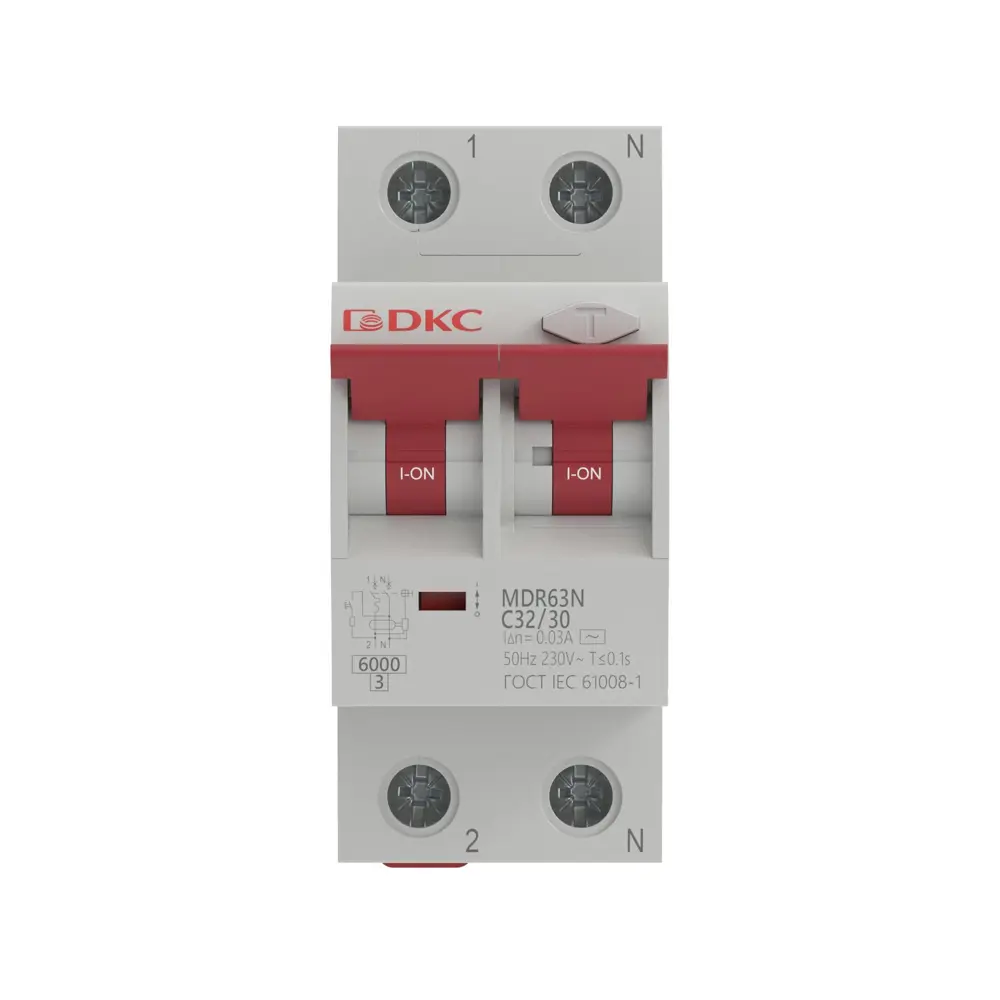 Дифференциальный автомат DKC Yon 2P C32А 30 мА 6 кА А STLM-2103189 - Вид №4