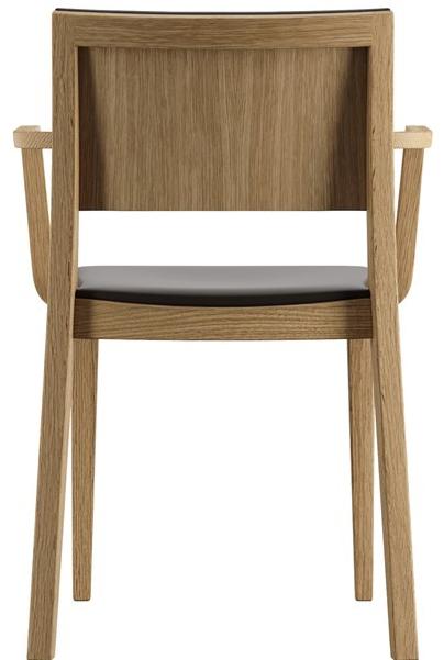 horgenglarus Штабелируемый стул из массива дерева с подлокотниками Lyra 6-550a - Вид №5