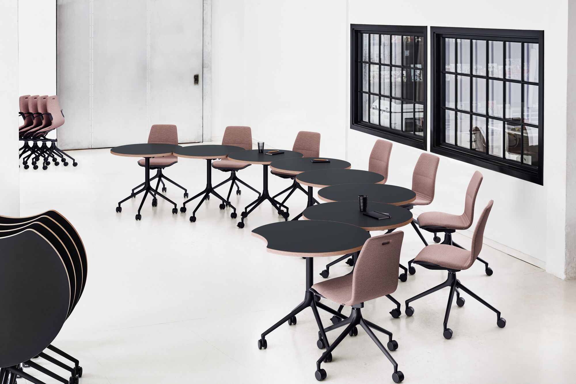 Круглый стол с деревянным откидным верхом Howe AS series ARCH-00098336 - Вид №9