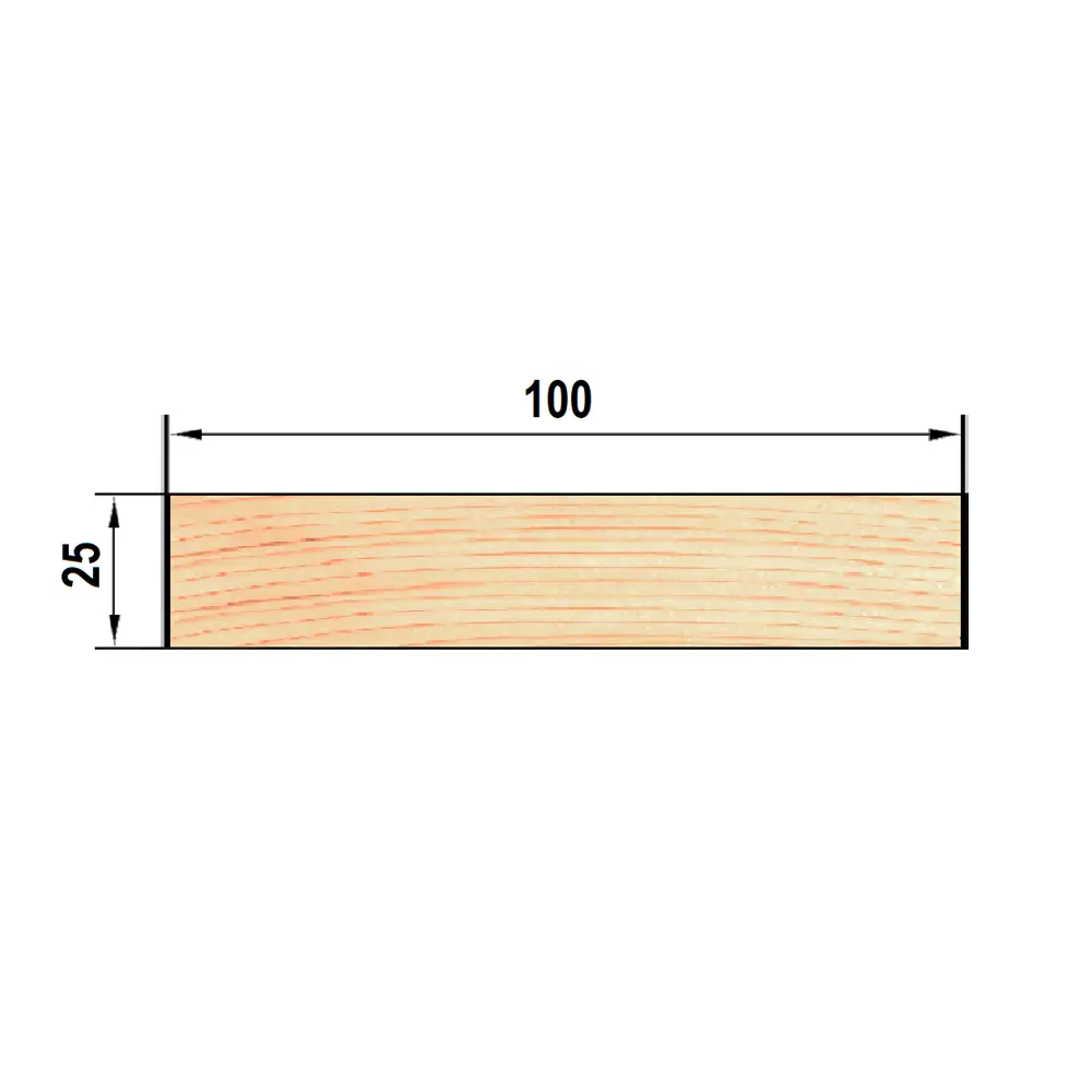 Santreyd - Строительная доска нестроганая 25х100х3000 мм из хвойной древесины 81947445 STLM-0014532 - Вид №3
