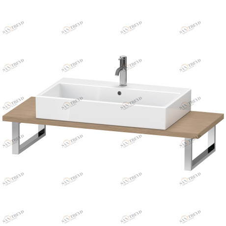 LC106C05252 Консоль для накладных раковин и встраиваемых умывальников, Толщина консоли 30 мм L-Cube #LC106C 550 мм Европейский дуб, декор Duravit