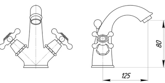 Смеситель MIGLIORE Beatrice ML.BTC-134.BI для раковины - белый  - Вид №1