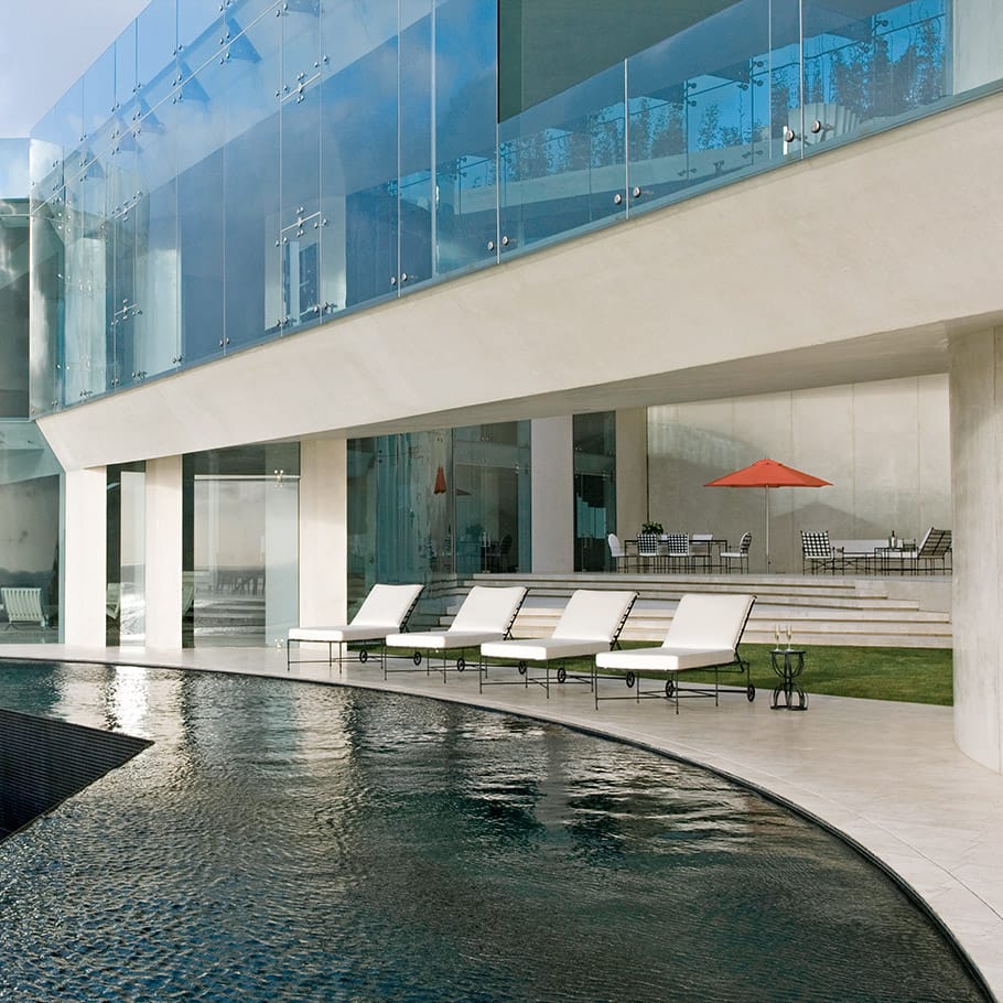 Круглый журнальный столик из нержавеющей стали и стекла JANUS et Cie ARCH-00122172 - Вид №2