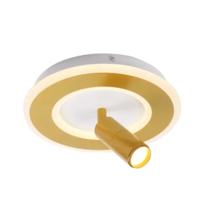 Светильник потолочный светодиодный Tommy 3 м² нейтральный белый свет цвет золото