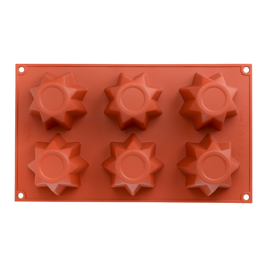 26.100.63.0065 Форма для приготовления пирожных mini pandoro силиконовая Silikomart  - Вид №4