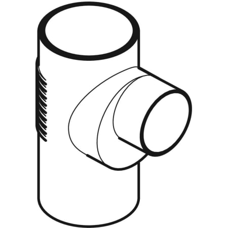 315.128.14.1 Тройник Geberit Silent-db20 88,5° Geberit  - Вид №1