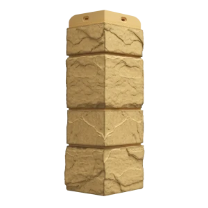 Угол наружный Dacha Камень крупный цвет жёлтый