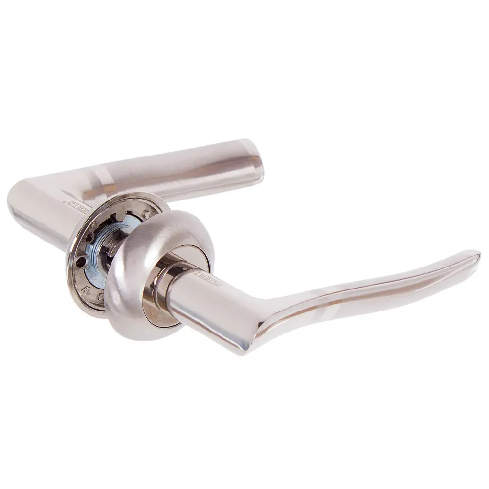 Ручки дверные на розетке Puerto AL 507-08, алюминий, цвет матовый никель STLM-2209544 - Вид №1