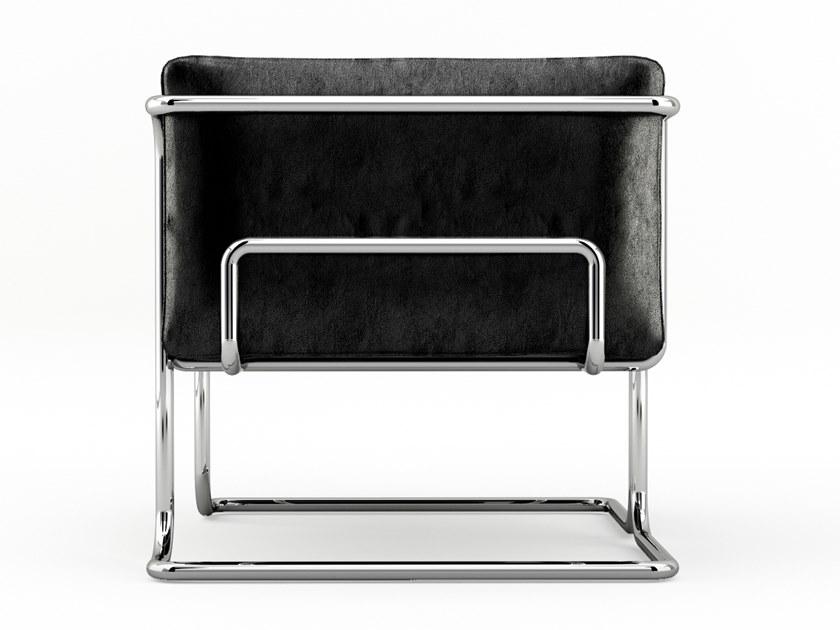 Prieto Studio Кожаное кресло с алюминиевой структурой Lotus Lot001 - Вид №2