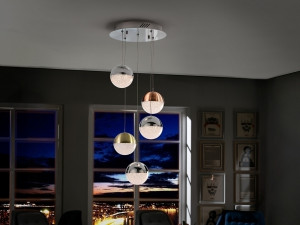 098228 Подвесной светильник 5L LED Ø33 DIM цветной Schuller Sphere