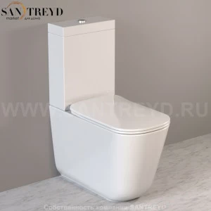 511701 Компакт унитаз с бачком Белый Kerasan Tribeca Италия
