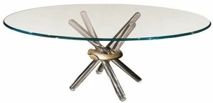 Reflex Круглый обеденный стол из стекла Arlequin